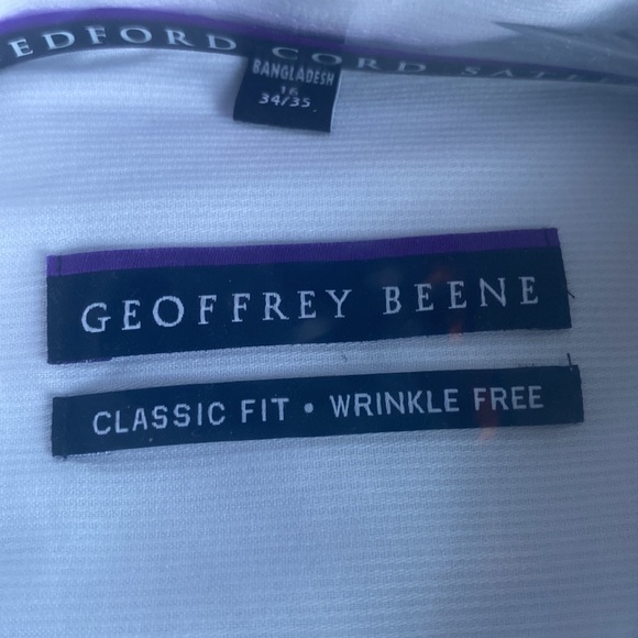 Geoffrey Beene Mens Long Sleeve Dress Shirt 16” (34-35) - Picture 3 of 8